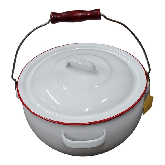 Vintage 60's Enamel Pot Made in Canda Unused - Picture 5 of 11